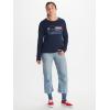 MARMOT Women’s Coastal Long-Sleeve T-Shirt – Screen Printed Graphic on Soft, Breathable, Eco-Friendly Cotton/Poly Blend(Arctic Navy/Storm)