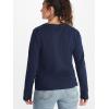 MARMOT Women’s Coastal Long-Sleeve T-Shirt – Screen Printed Graphic on Soft, Breathable, Eco-Friendly Cotton/Poly Blend(Arctic Navy/Storm)