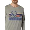 MARMOT Women’s Coastal Long-Sleeve T-Shirt – Screen Printed Graphic on Soft, Breathable, Eco-Friendly Cotton/Poly Blend(Charcoal Heather)