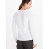 MARMOT Women’s Coastal Long-Sleeve T-Shirt – Screen Printed Graphic on Soft, Breathable, Eco-Friendly Cotton/Poly Blend(White/Rose Gold)