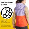 MARMOT Women’s Precip Eco Waterproof Anorak Rain Jacket – Breathable, Lightweight, Packable Pullover Raincoat(Red Sun/Paisley Purple/Shetland)