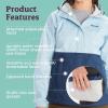 MARMOT Women’s Precip Eco Waterproof Anorak Rain Jacket – Breathable, Lightweight, Packable Pullover Raincoat(Tide Blue/Arctic Navy)