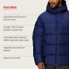 MARMOT mens Guides Down Hoody – Down Filled, Water Resistant, Puffer Jacket With Hood,(Arctic Navy)