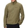MARMOT Men’s Rocklin 1/2 Zip Jacket – Classic, Warm, Lightweight 100-Weight Fleece Layer(Olive Grove)