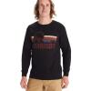 MARMOT Women’s Coastal Long-Sleeve T-Shirt – Screen Printed Graphic on Soft, Breathable, Eco-Friendly Cotton/Poly Blend(Black)