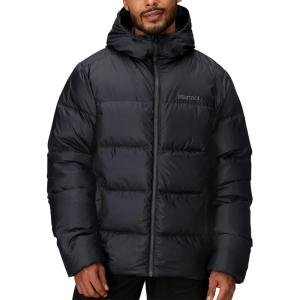 MARMOT Men’s Guides Down Hoody – Down Filled, Water Resistant, Puffer Jacket with Hood, Dark Steel, Large