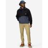 MARMOT Men’s Retro Rocklin 1/2 Fleece Jacket, Black/Thunderhead, Medium