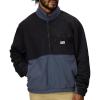 MARMOT Men’s Retro Rocklin 1/2 Fleece Jacket, Black/Thunderhead, Medium