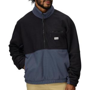 MARMOT Men’s Retro Rocklin 1/2 Fleece Jacket, Black/Thunderhead, Medium