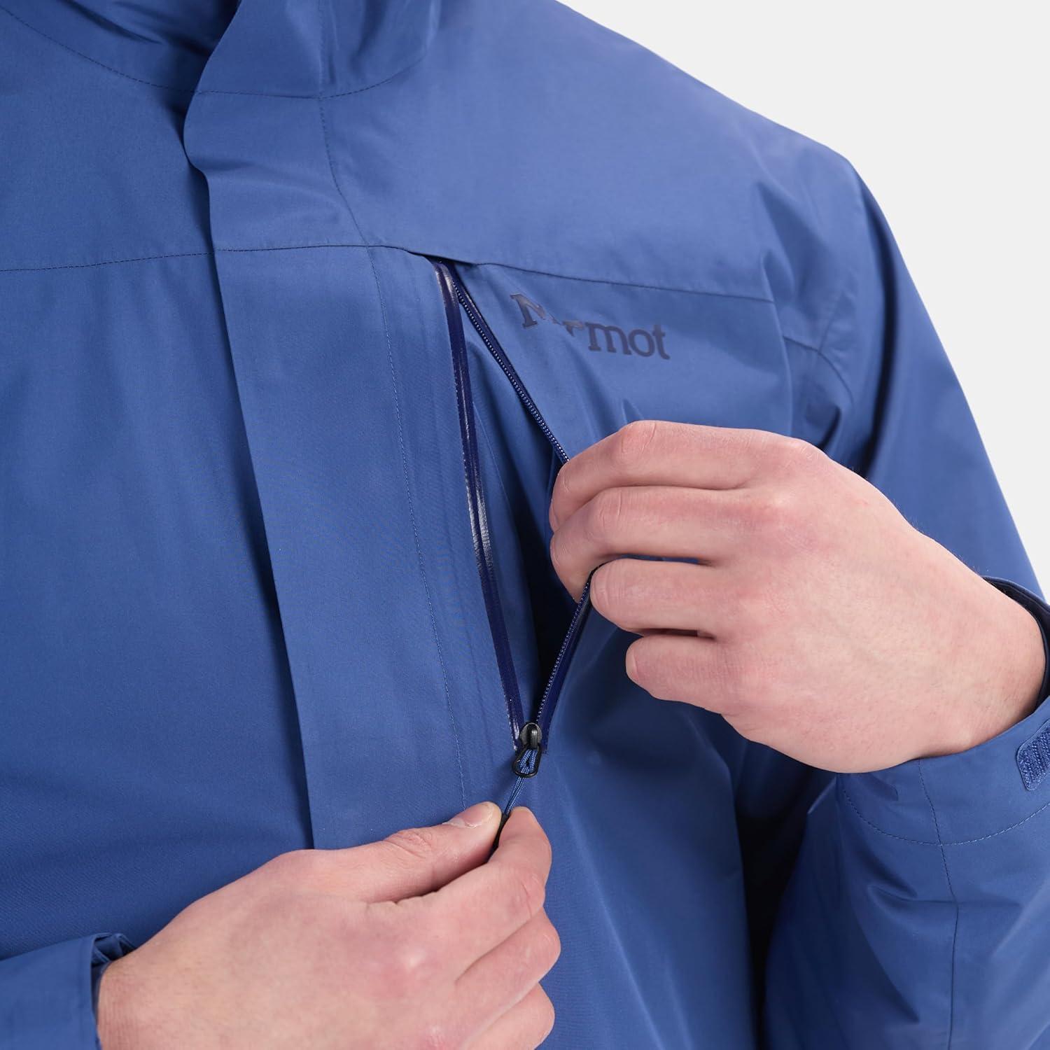 imageMARMOT Mens Ramble 3in1 Component Jacket Recycled Waterproof Shell with Hood and Removable Insulated Thermal R LinerTwilight Blue Latest Collection
