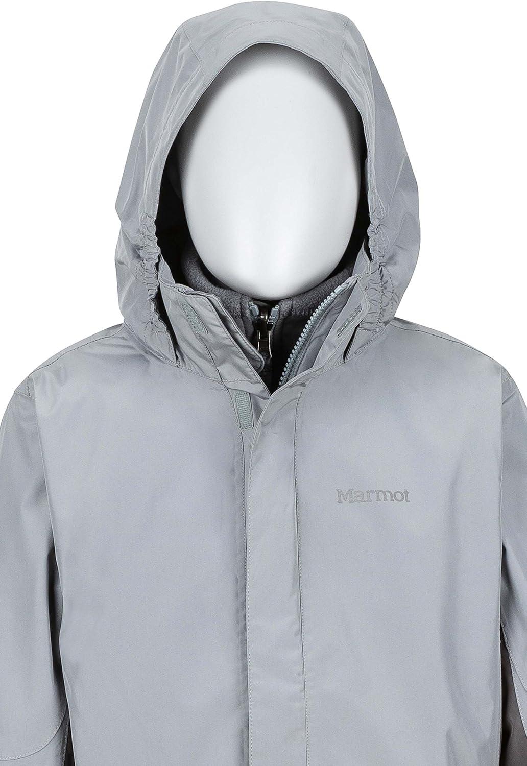 imageMARMOT boys Northshore Waterproof Hooded Rain Jacket With Removable Fleece LinerGrey StormCinder