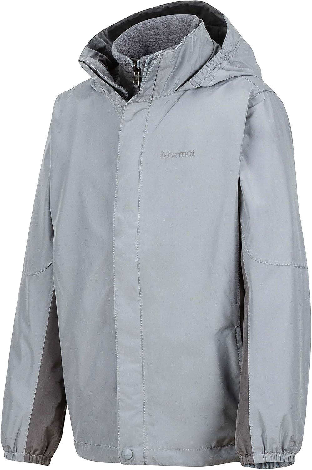 imageMARMOT boys Northshore Waterproof Hooded Rain Jacket With Removable Fleece LinerGrey StormCinder