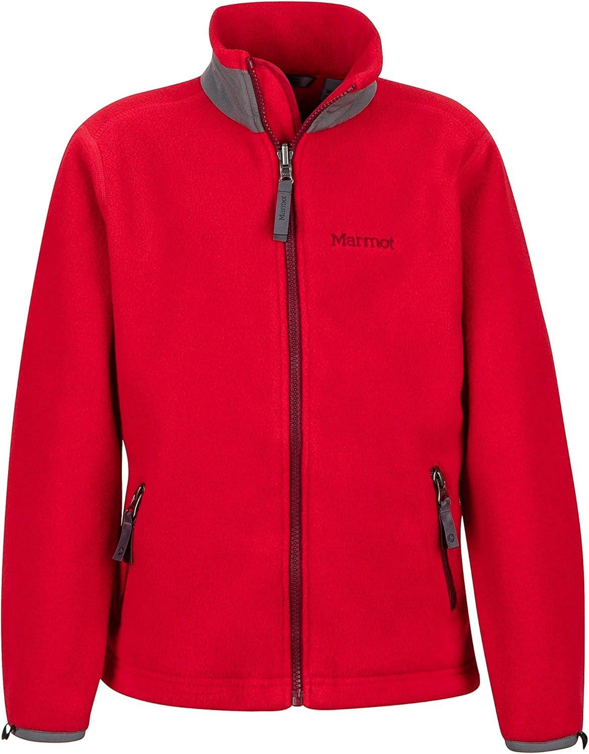 imageMARMOT boys Northshore Waterproof Hooded Rain Jacket With Removable Fleece LinerTeam RedBrick
