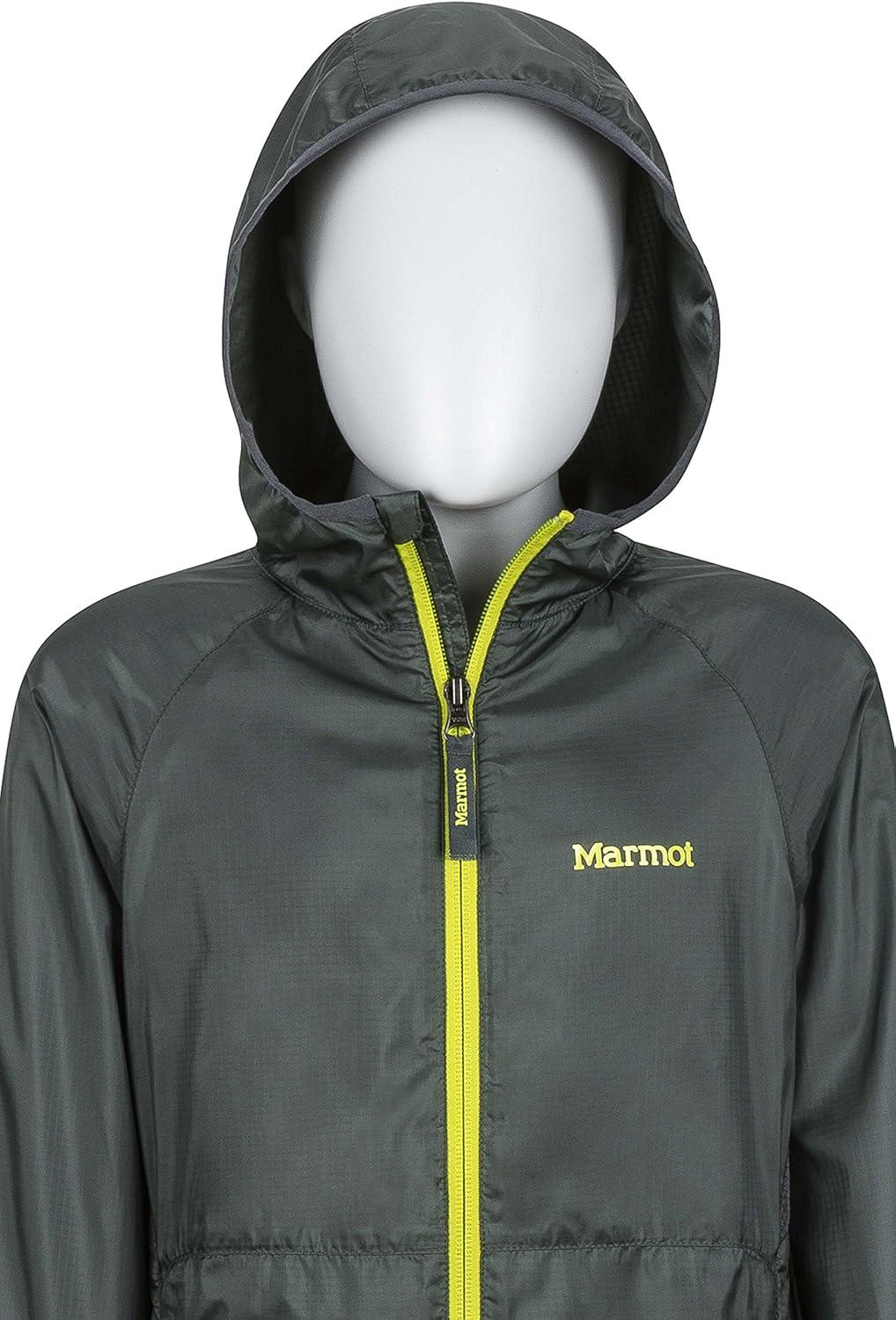 imageMarmot Boys Ether Lightweight Hooded Windbreaker JacketDark Zinc