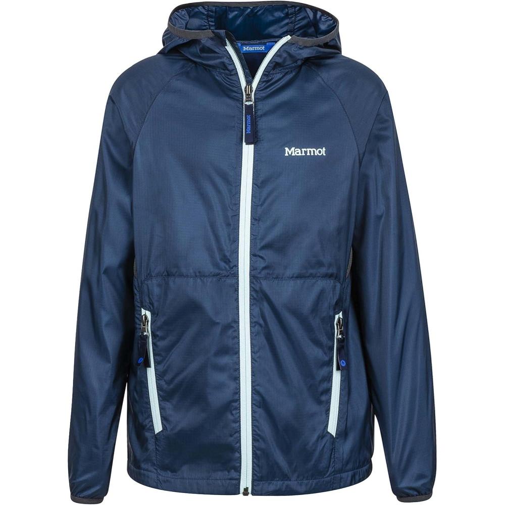 imageMarmot Boys Ether Lightweight Hooded Windbreaker JacketVintage Navy