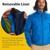 MARMOT Men’s Ramble 3-in-1 Component Jacket – Recycled Waterproof Shell with Hood and Removable Insulated Thermal R Liner(Arctic Navy)