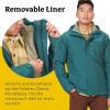 MARMOT Men’s Ramble 3-in-1 Component Jacket – Recycled Waterproof Shell with Hood and Removable Insulated Thermal R Liner(Dark Jungle)