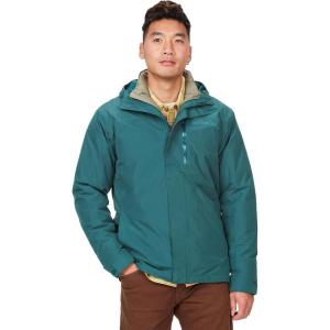 MARMOT Men’s Ramble 3-in-1 Component Jacket – Recycled Waterproof Shell with Hood and Removable Insulated Thermal R Liner(Dark Jungle)