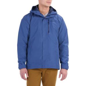 MARMOT Men’s Ramble 3-in-1 Component Jacket – Recycled Waterproof Shell with Hood and Removable Insulated Thermal R Liner(Twilight Blue – Latest Collection)
