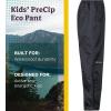 Marmot Kid’s Precip Eco Waterproof Rain Pant – 100% Recycled, Breathable, Lightweight, Packable Protection(Black)
