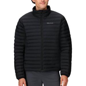 MARMOT Men’s Echo Featherless Jacket – Lightweight Down-Alternative Puffer(Black – Latest Collection)