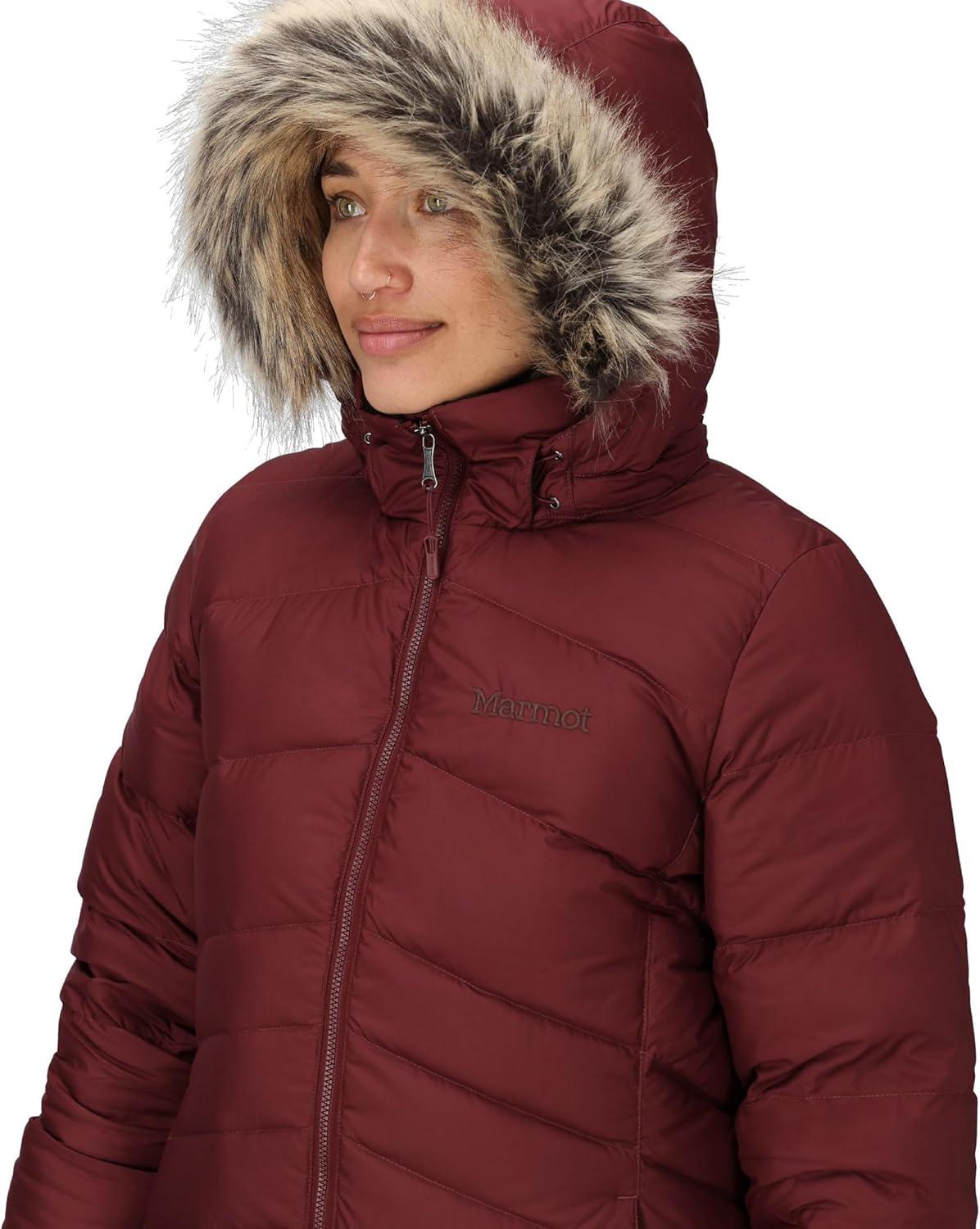 imageMARMOT womens Womens Montreal Midthigh Length Down Puffer JacketAcai Berry