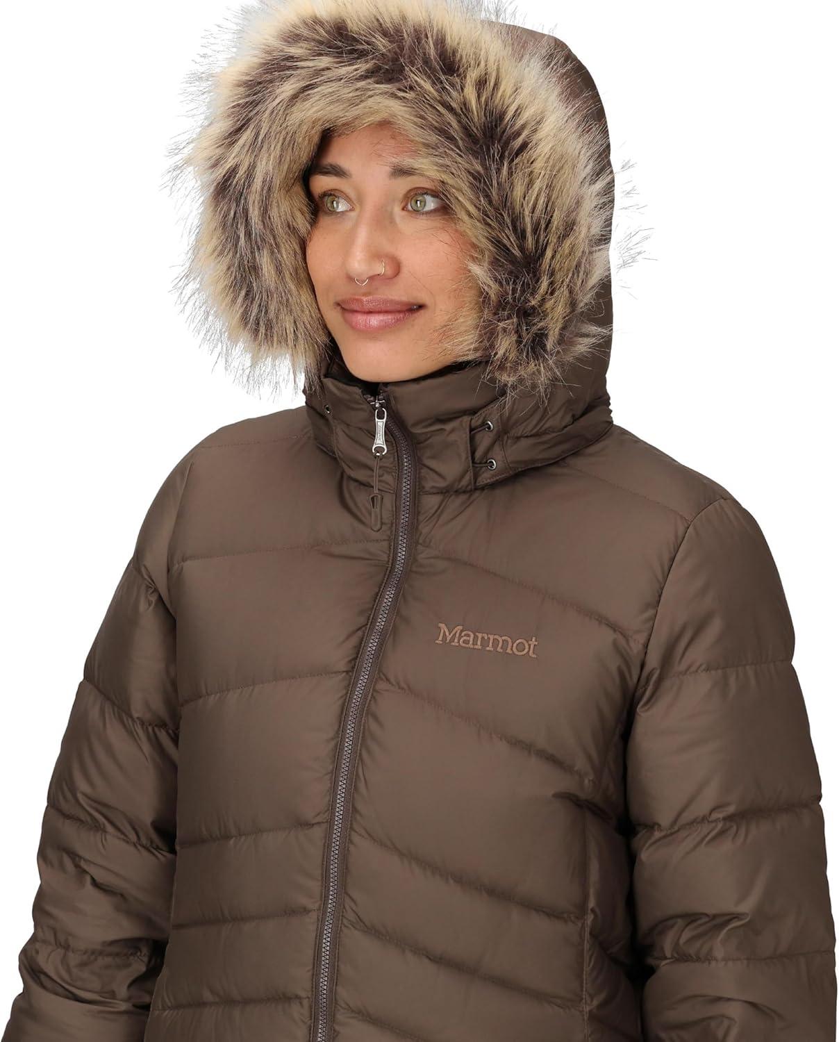 imageMARMOT womens Womens Montreal Midthigh Length Down Puffer JacketHickory Nut