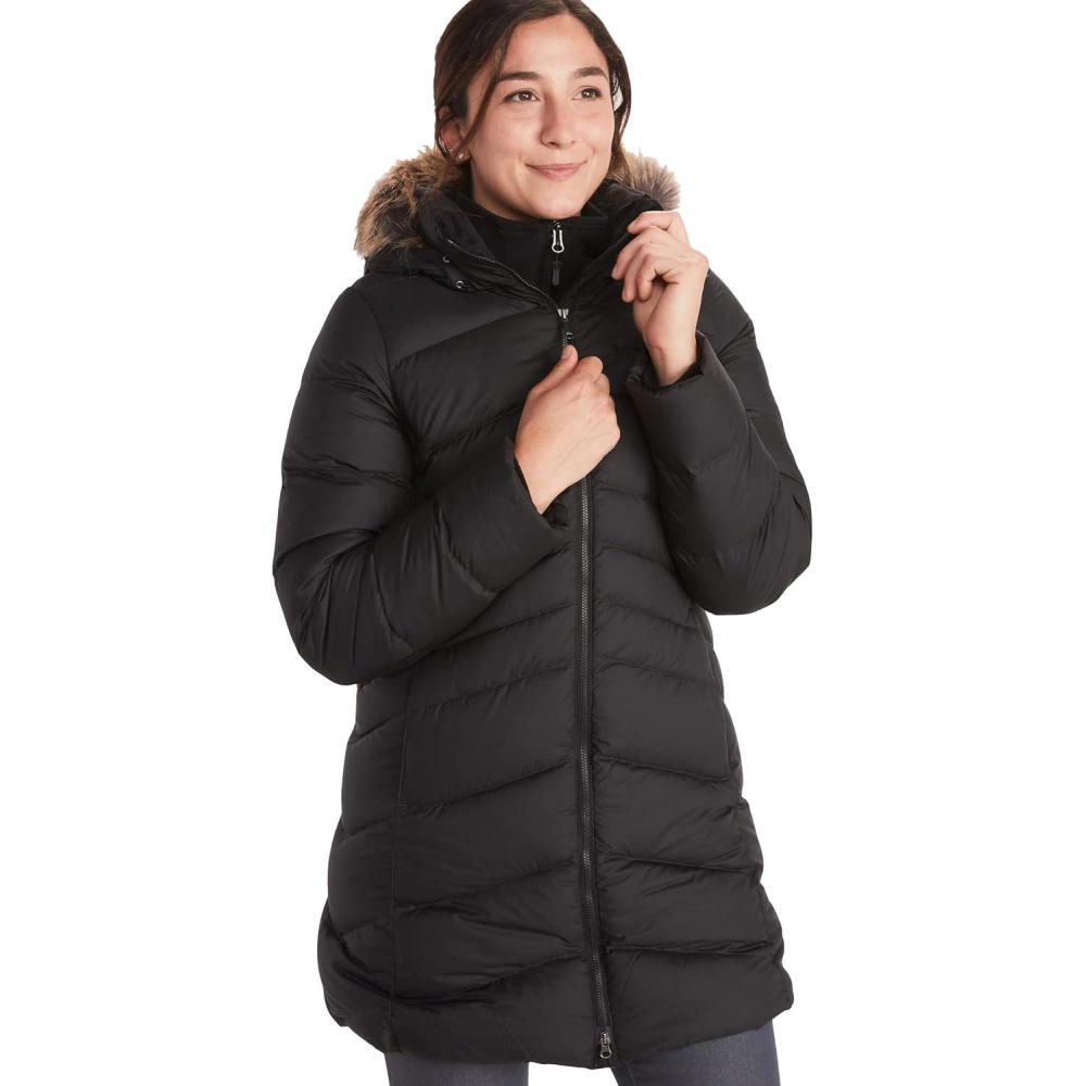 imageMARMOT womens Womens Montreal Midthigh Length Down Puffer JacketJet Black