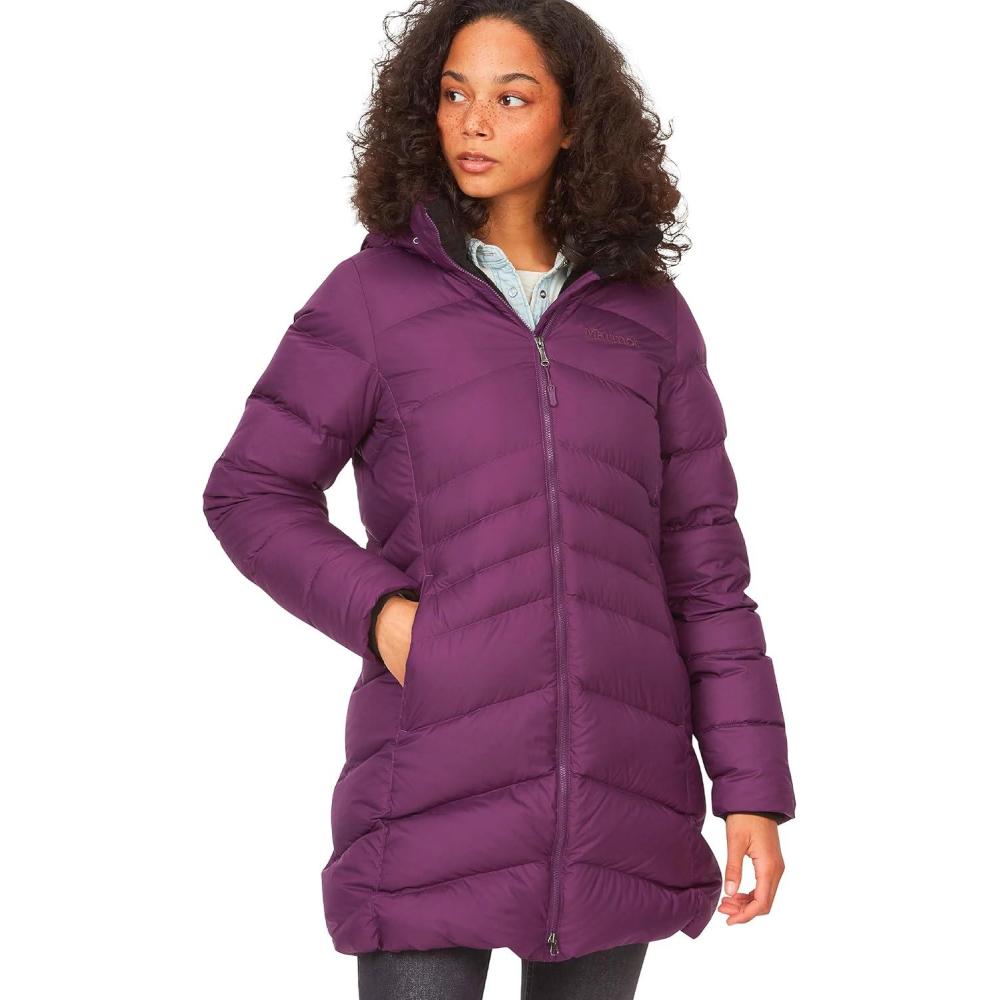 imageMARMOT womens Womens Montreal Midthigh Length Down Puffer JacketPurple Fig