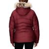 MARMOT Women’s Ithaca Jacket – 700-Fill Down-Insulated, Water-Resistant Coat with Zip-Off Hood and Removable Fur Ruff(Acai Berry)