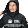 MARMOT Women’s Ithaca Jacket – 700-Fill Down-Insulated, Water-Resistant Coat with Zip-Off Hood and Removable Fur Ruff(Black – Latest Collection)