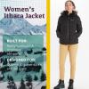 MARMOT Women’s Ithaca Jacket – 700-Fill Down-Insulated, Water-Resistant Coat with Zip-Off Hood and Removable Fur Ruff(Black)