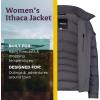 MARMOT Women’s Ithaca Jacket – 700-Fill Down-Insulated, Water-Resistant Coat with Zip-Off Hood and Removable Fur Ruff(Dark Steel)