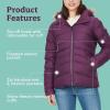 MARMOT Women’s Ithaca Jacket – 700-Fill Down-Insulated, Water-Resistant Coat with Zip-Off Hood and Removable Fur Ruff(Purple Fig)