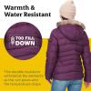 MARMOT Women’s Ithaca Jacket – 700-Fill Down-Insulated, Water-Resistant Coat with Zip-Off Hood and Removable Fur Ruff(Purple Fig)