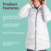 MARMOT womens Women’s Montreal Mid-thigh Length Down Puffer Jacket(Glacier Grey)