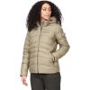 MARMOT Women’s Ithaca Jacket – 700-Fill Down-Insulated, Water-Resistant Coat with Zip-Off Hood and Removable Fur Ruff(Vetiver)