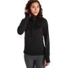 MARMOT Women’s Olden Polartec Fleece Hoody – Breathable Stretch Fabric, Zip-Up Fleece Jacket with Hood & Thumbholes(Black)
