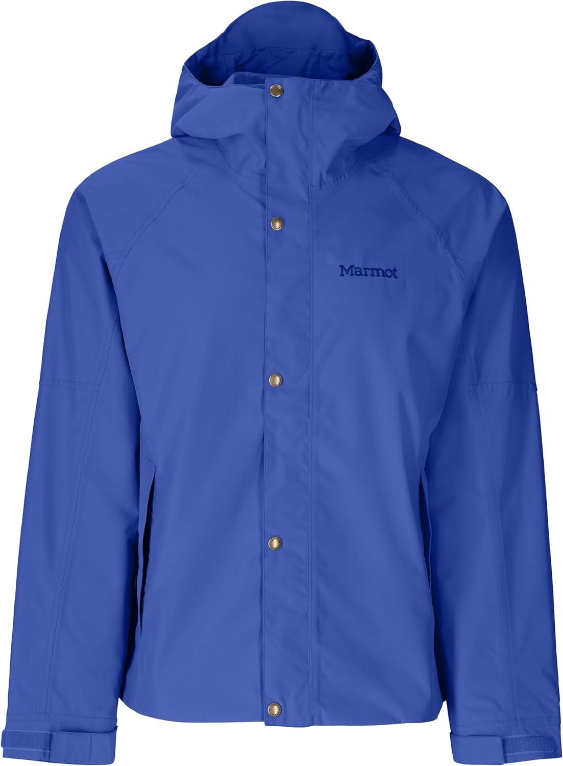 imageMARMOT Mens Cascade Durable amp Waterproof Rain JacketTrail Blue