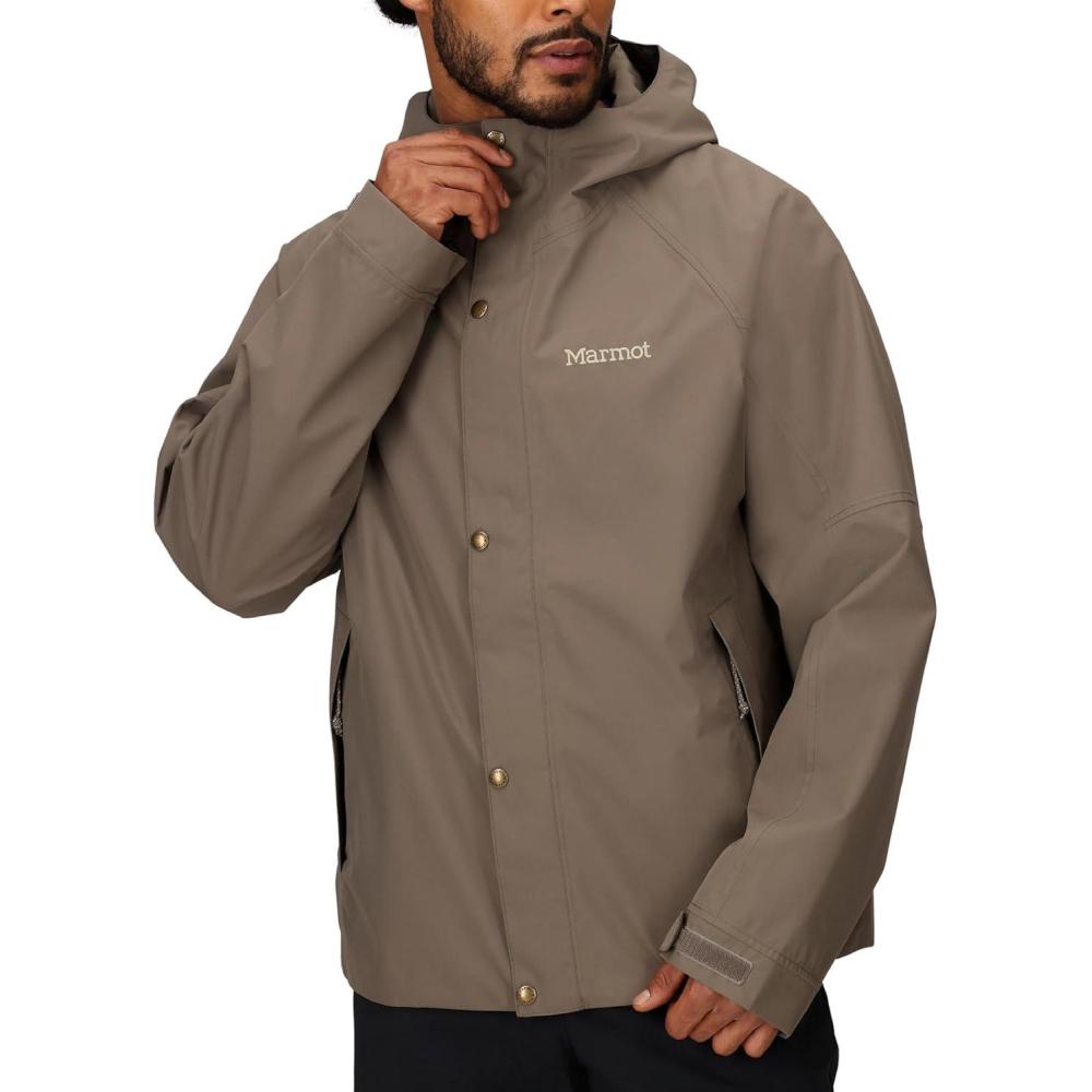 imageMARMOT Mens Cascade Durable amp Waterproof Rain JacketClaystone