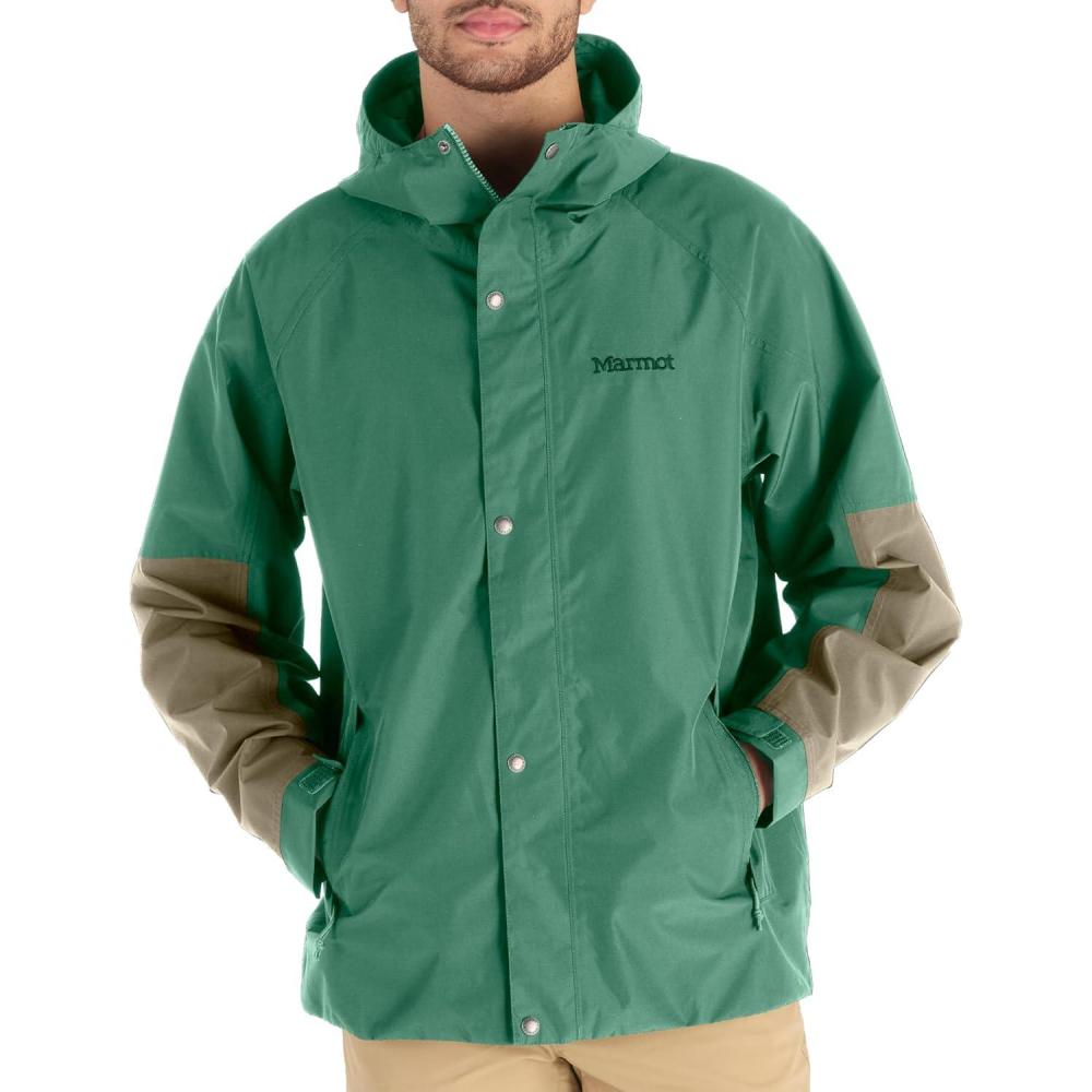 imageMARMOT Mens Cascade Durable amp Waterproof Rain JacketCloverVetiver