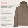 MARMOT Men’s Cascade Durable & Waterproof Rain Jacket(Claystone)