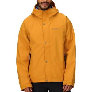MARMOT Men’s Cascade Durable & Waterproof Rain Jacket(Honey Glaze)