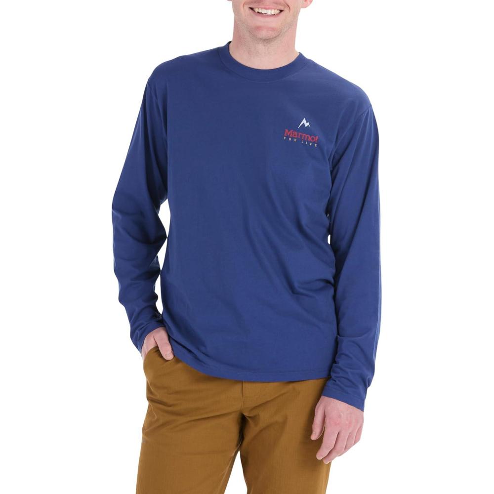 imageMARMOT Mens Life Tee LsTwilight Blue