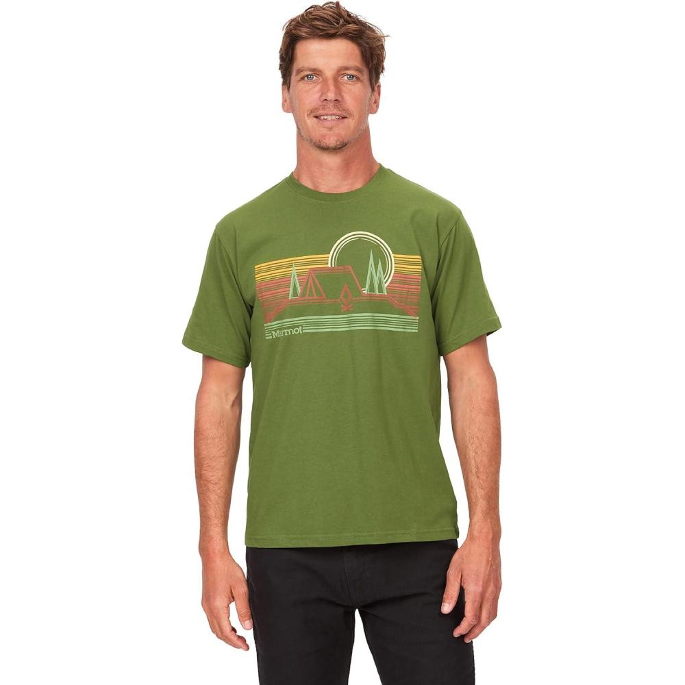 imageMarmot Mens Marmot Logo TShirtsBivouac Foliage