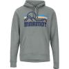 MARMOT Men’s Coastal Hoody – Hooded Sweatshirt with Screen Printed Graphic, Jersey Lined Hood and Kangaroo Pocket(Charcoal Heather)