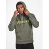 MARMOT Men’s Coastal Hoody – Hooded Sweatshirt with Screen Printed Graphic, Jersey Lined Hood and Kangaroo Pocket(New Croc Heather)