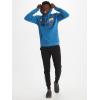 MARMOT Men’s Coastal Hoody – Hooded Sweatshirt with Screen Printed Graphic, Jersey Lined Hood and Kangaroo Pocket(Varsity Blue)