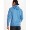 MARMOT Men’s Coastal Hoody – Hooded Sweatshirt with Screen Printed Graphic, Jersey Lined Hood and Kangaroo Pocket(Varsity Blue Heather)