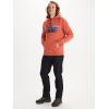 MARMOT Men’s Coastal Hoody – Hooded Sweatshirt with Screen Printed Graphic, Jersey Lined Hood and Kangaroo Pocket(Varsity Blue Heather)